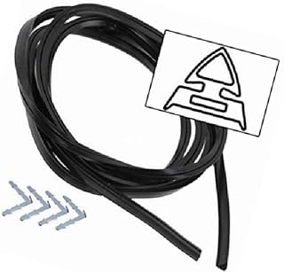 Spares2go in gomma, universale, 4 lati-Guarnizione per sportello forno con clip, modello Filo spinato angolo istruzioni)