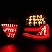 BMW E90 3-Series 4Dr Sedan Black LED Tail Lights Rear Brake Lamps Left+Right