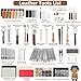 Leather Working Tooling Kit All-in-One Set Leatherworking Crafting Tools with Apron Custom Handbag Cutting Mats Stamping Engraving Punching Sewing Sanding Tools for Leather Making Repair Professional