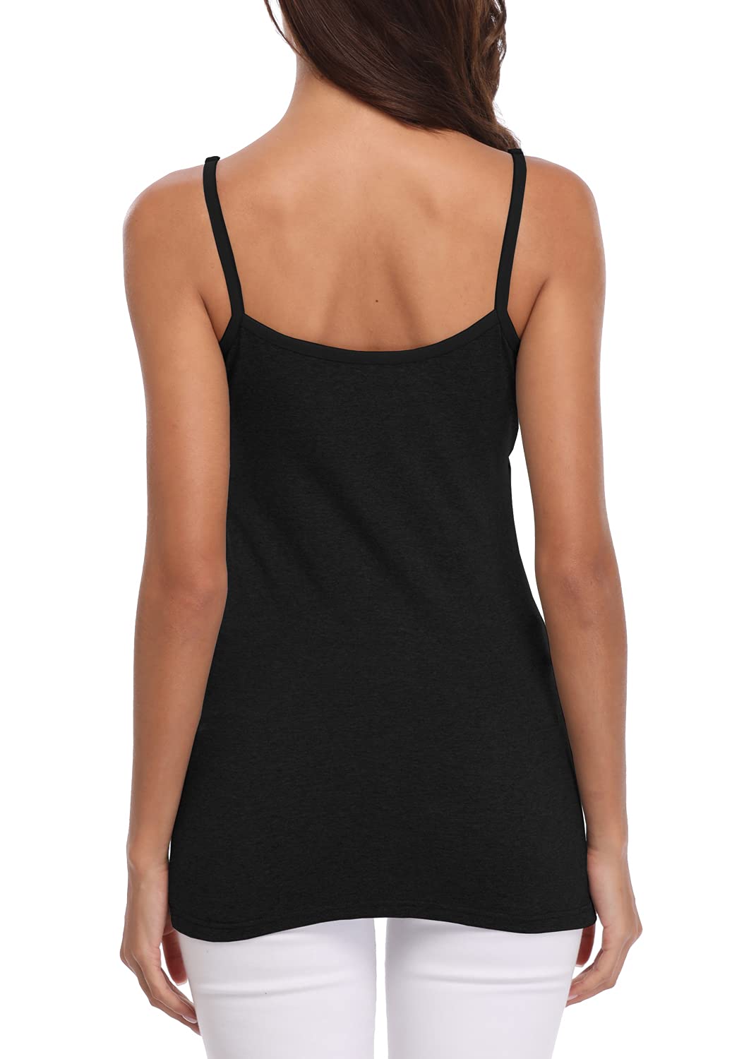 Débardeur Femme Camisole de maternité Tank Top Débardeurs pour Femmes sans Armatures Tops d'allaitement sans Couture Aves Rembourrage Amovible