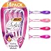 BIC Soleil Scent Disposable Razors for Women, Triple Blade, Pack of 4