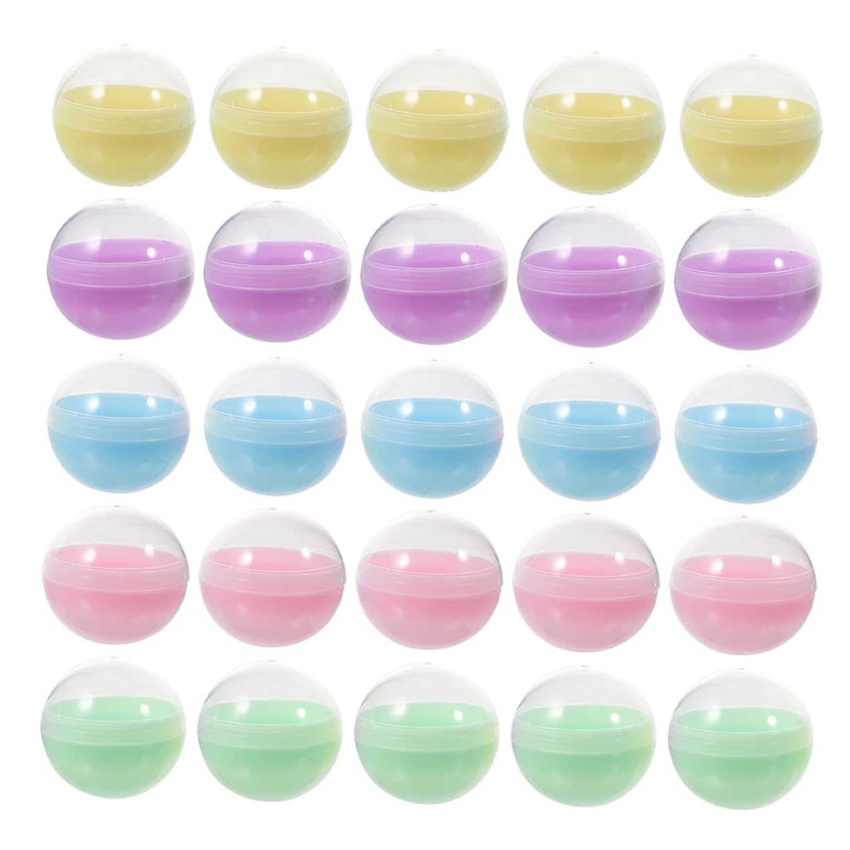 GRIRIW 100pcs Pastel Ball Pit Balls Topiary Balls Bulk Decorative Balls Bowl Filler Plastic Balls for Vending Machines Toys
