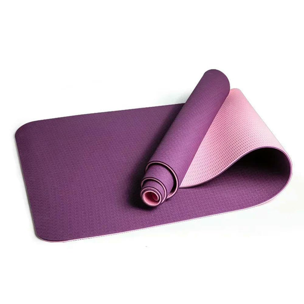 JCVBN - Tappetino antiscivolo in TPE per yoga, fitness, sport, pilates, allenamento, palestra, casa, yoga, 183 x 61 cm, 6 mm
