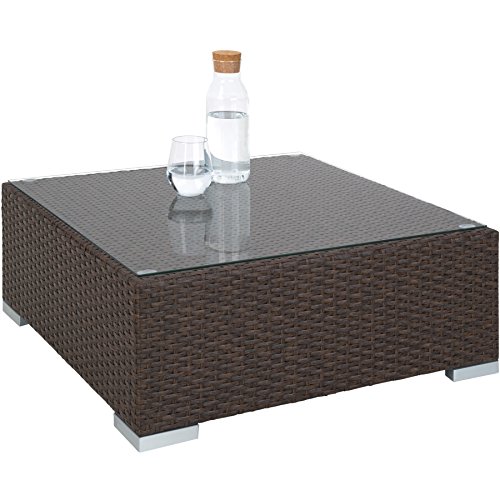 TecTake Alluminio Set di MOBILI Rattan Arredamento...