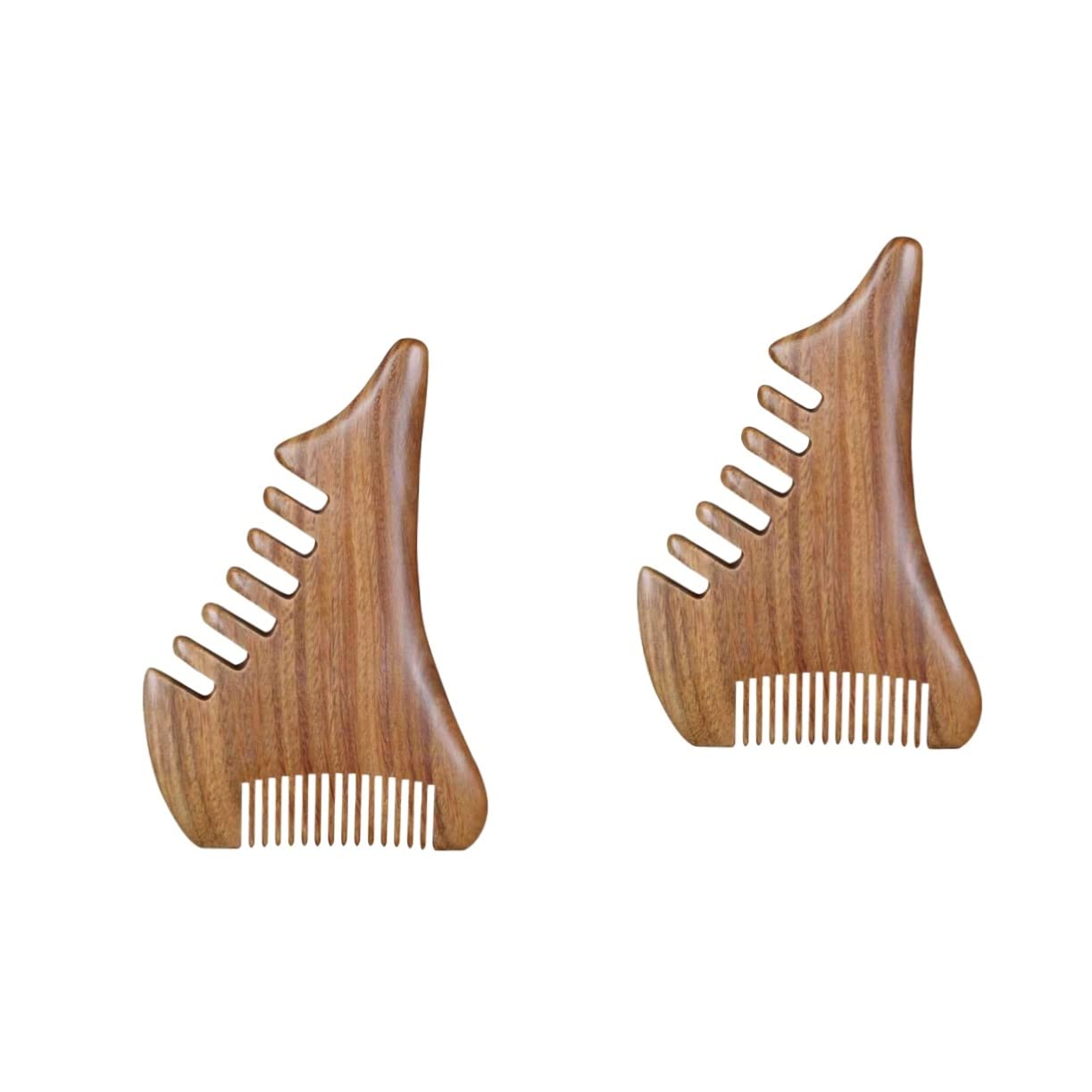 DFrywdgSEY Sandalwood Wooden Comb Wooden Comb Mustache Hair Wood Static Natural Detangler Wooden Scalp Massager(As Shownx4pcs,12.5x8.5cm)