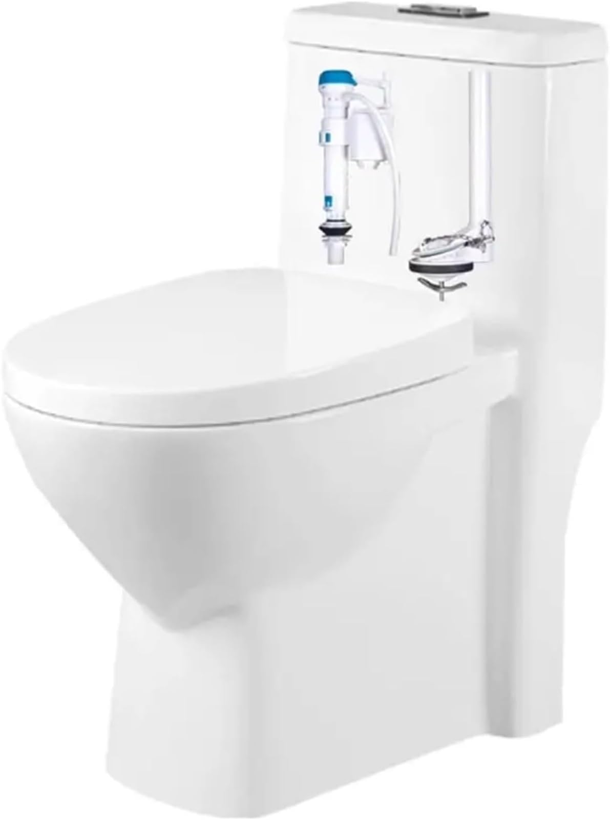 Válvula de llenado de Piezas de Tanque de Inodoro Cisterna Botón de Descarga, Baño for Entrada de Agua for reparación 1 Pieza