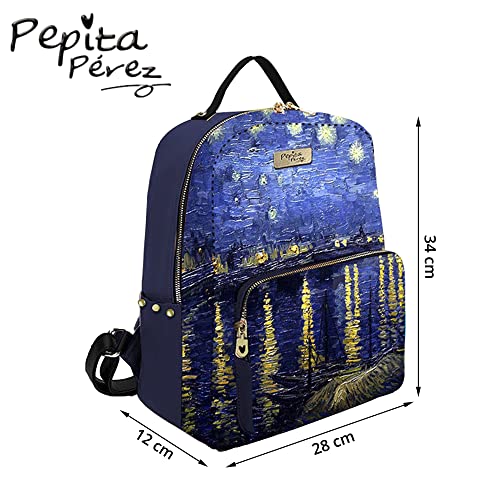 Pepita Pérez Round Picture Backpack, Multicoloured, 34cm - Image 2