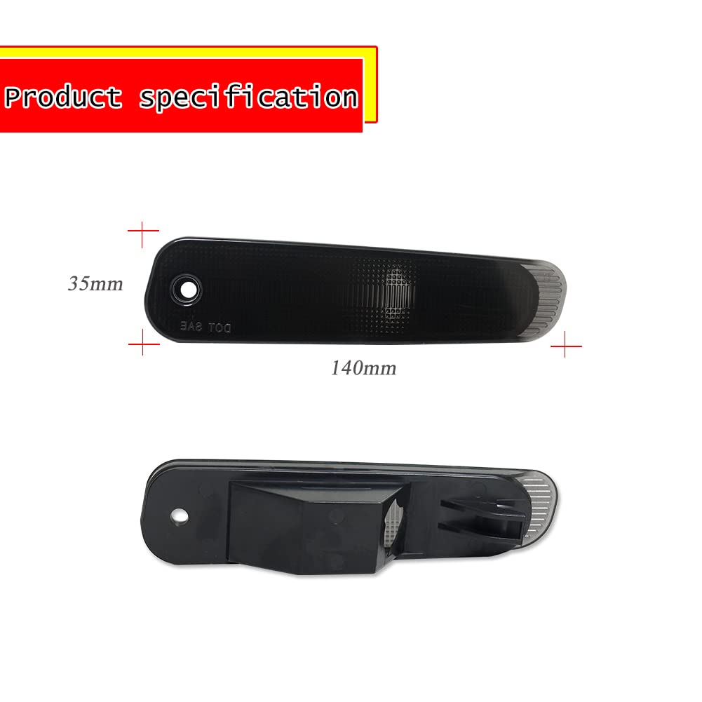 Amazon.com: GTINTHEBOX Smoked Lens Rear Bumper Side Marker Light