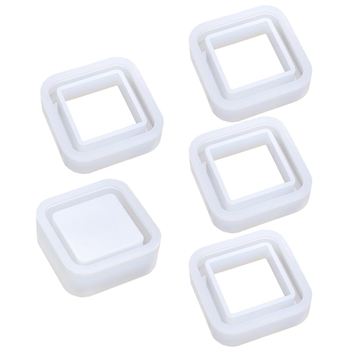 Moule silicone PRETYZOOM facile à démouler pour fabriquer une boîte de rangement empilable