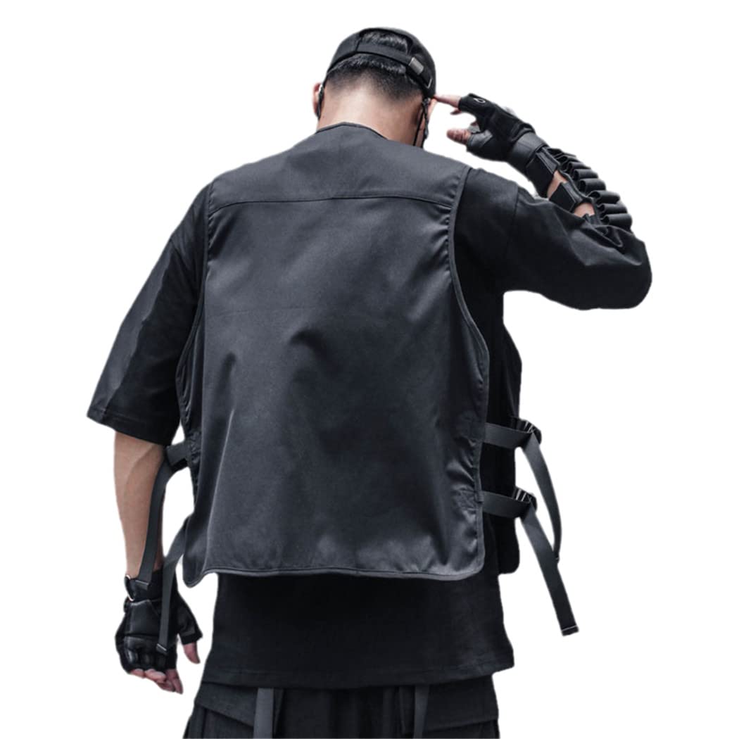 Chaleco de carga para hombre, chaqueta sin mangas de abrigo funcional de verano, abrigo casual para hombre