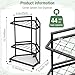 Lovind Garden Tool Organizer for Corner,Metal Yard Tool Organizer for Long-Handled Tools/Rakes/Brooms,Side Garden Pocket,Heavy Duty Steel Yard Tool Storage Rack for Garage,Shed, Outdoor