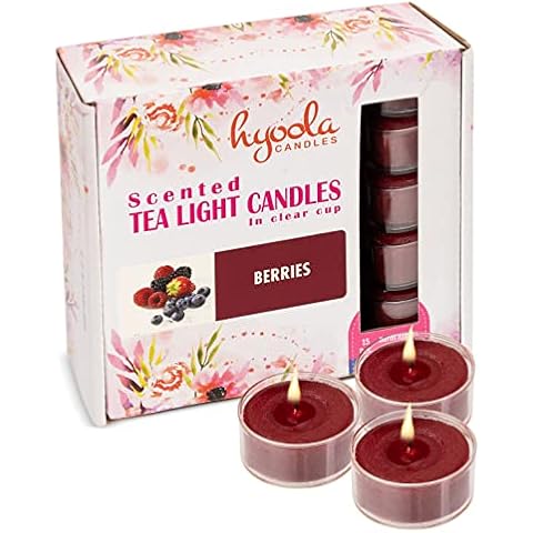 HYOOLA Berries Scented Tealight Candles - 15 Pack Cover