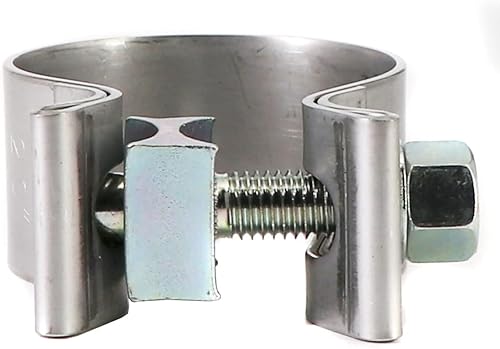 Miniatura 5 de Abrazadera de sello de silenciador de banda estrecha de acero inoxidable de 2.0 pulgadas para tubo de escape de 2.0 pulgadas, silenciador, codo y