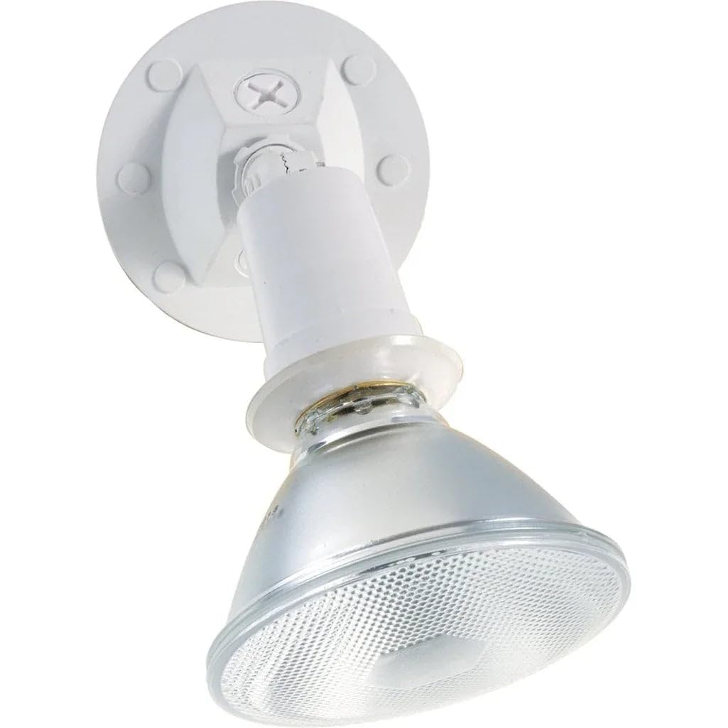 Nuvo 1-Light Traditional Outdoor Security Light in White Finish