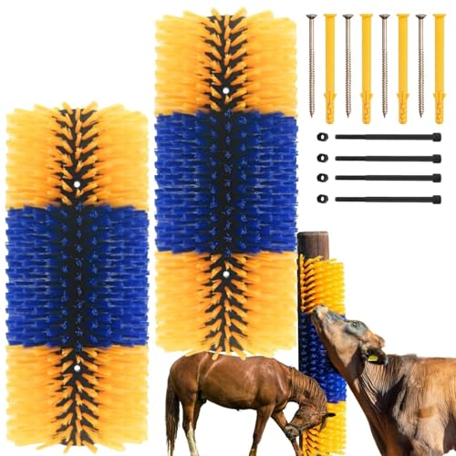 REVAXUP Livestock Scratching Brush 2 Pack Goat Scratcher for Itch Relief