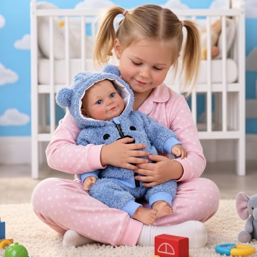 Muñeco bebé reborn realista 18 pulgadas miniatura 4