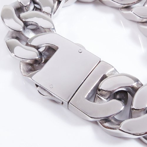Steelmeup Stainless Steel Huge Heavy Polish Men Curb Chain Bracelet 20mm 8.5 inch3