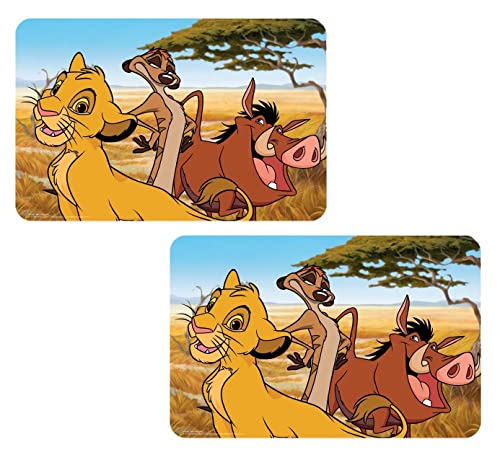 Lot de 2 sets de table pour garçon Motif roi lion Cover
