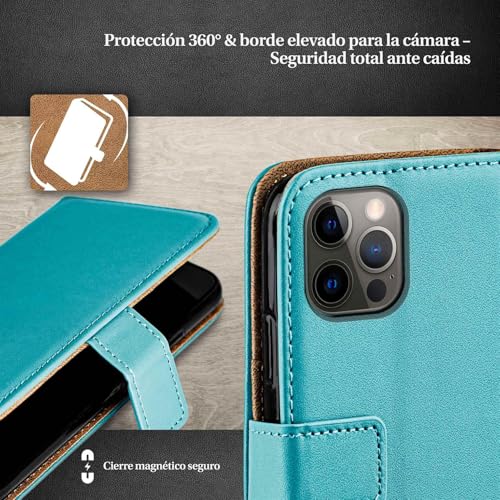 Evita arañazos con la funda iPhone 12 Pro Max moex estilo libro anticaídas de cuero 3