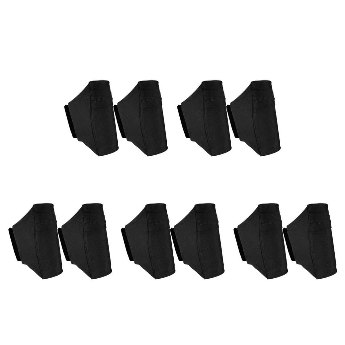 Cabilock 10 Piezas Bolsa para Teléfono en Pierna Ajustable para Correr y | Negro, Banda Elástica con Cierre de Gancho y Bucle, para Smartphones y Llaves