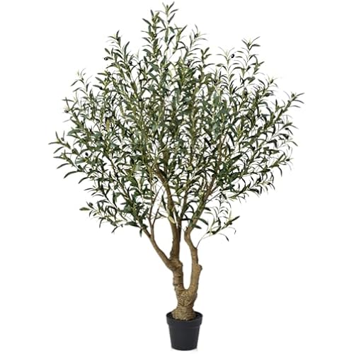 Verinatural 6ft Olive Tree Artificial Indoor,Tall Faux Olive Tree