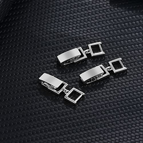 Wmhaimo YCK-9 White Gold/Gold Plated 3Pcs Fold Over Clasp Set For Bracelet Or Necklace Making Jewelry Extender thumb #3