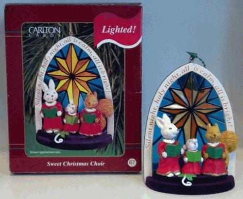 Carlton Heirloom 'Lighted' Ornament -"Sweet Christmas Choir" - 2000