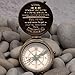 Custom Engraved Compass Gift for Men – Personalized Brass Pocket Compass for Men, Son, Husband, Dad, or Boyfriend – Graduation, Anniversary, or Father’s Day Gift with Leather Case