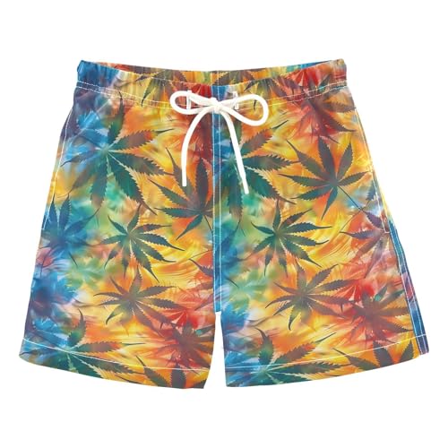 Maple Leaf Boys Swim Trunks Toddler Shorts Swimwear Boardshorts Multicoloured