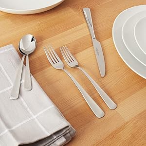 Henckels Silvano 45 pc 1810 Stainless Steel Flatware Set Silver