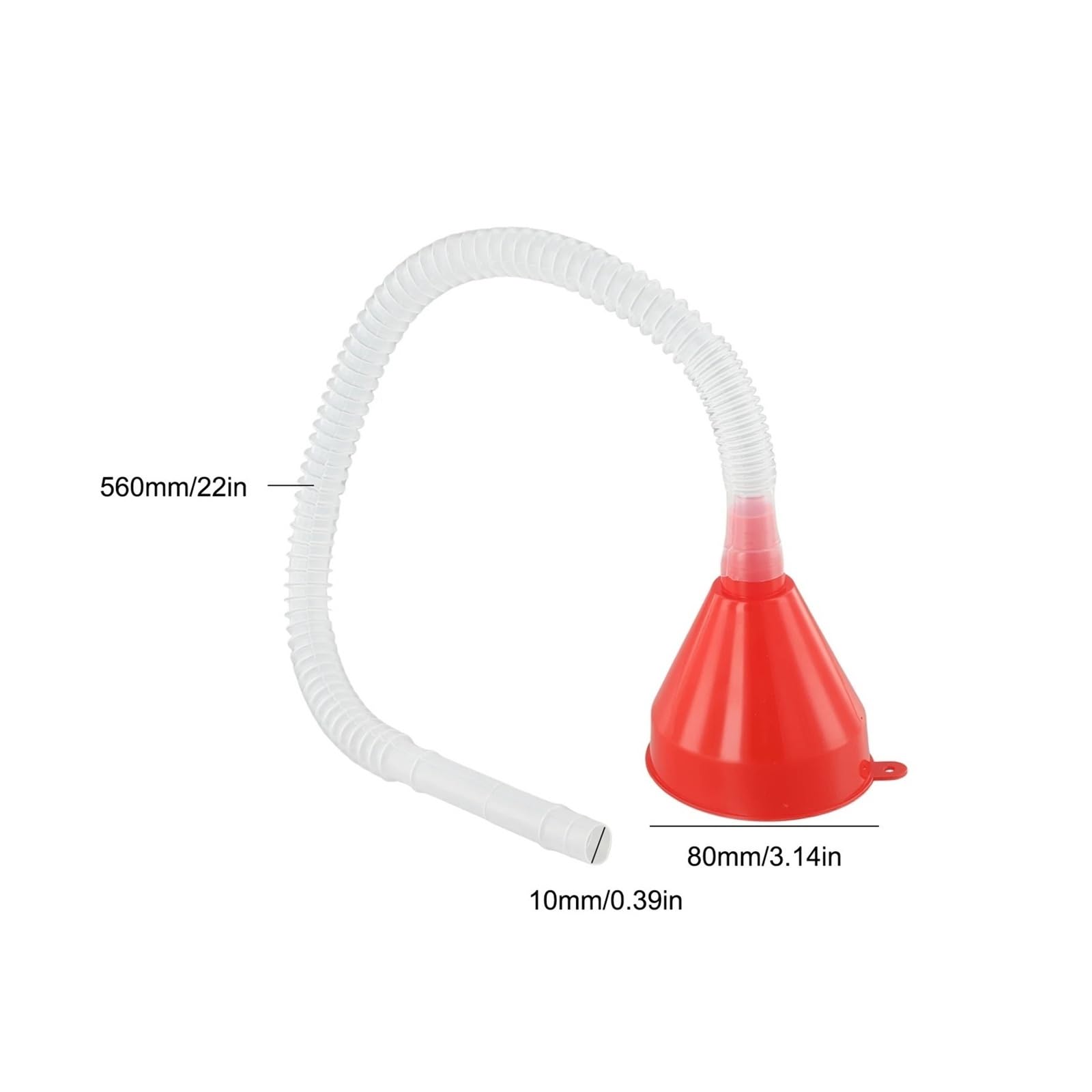 Telescopic Car Funnel Detachable Hose Engine Oil Gas Refueling Tool