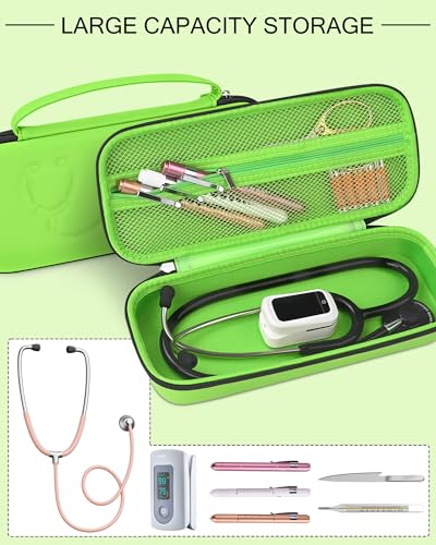Image of Stethoscope Case for 3M Littmann Classic III & Lightweight II S.E, Green