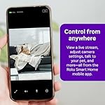 Roku New Indoor Camera 2024 - Home Security - 2-Pack - Wired Security Camera & Pet Monitor with 1080p HD Color Night Vision, Works with Alexa & Google, Motion & Sound Detection, WDR & WiFi 6 - Image 5