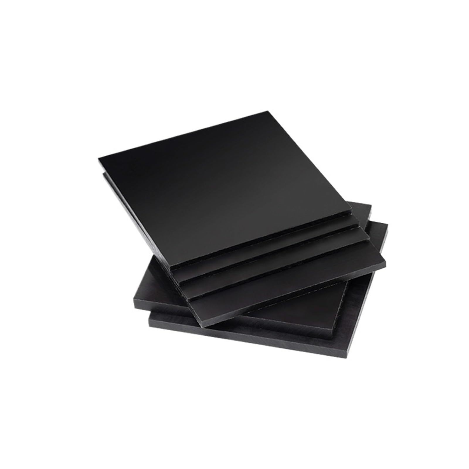 DeVow 3mm-20mm Thick Black Polypropylene Square Board PP Plastic Board