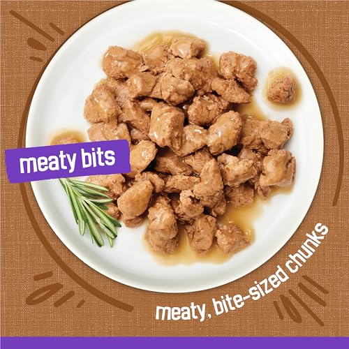 Purina Friskies Meaty Bits Wet Cat Food, Gourmet Grill, (24) 5.5 oz Cans - image 3