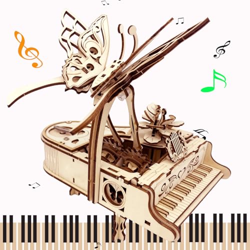 3D Puzzle for Adults and Teen - Cool Piano Music Box DIY Craf Kit...