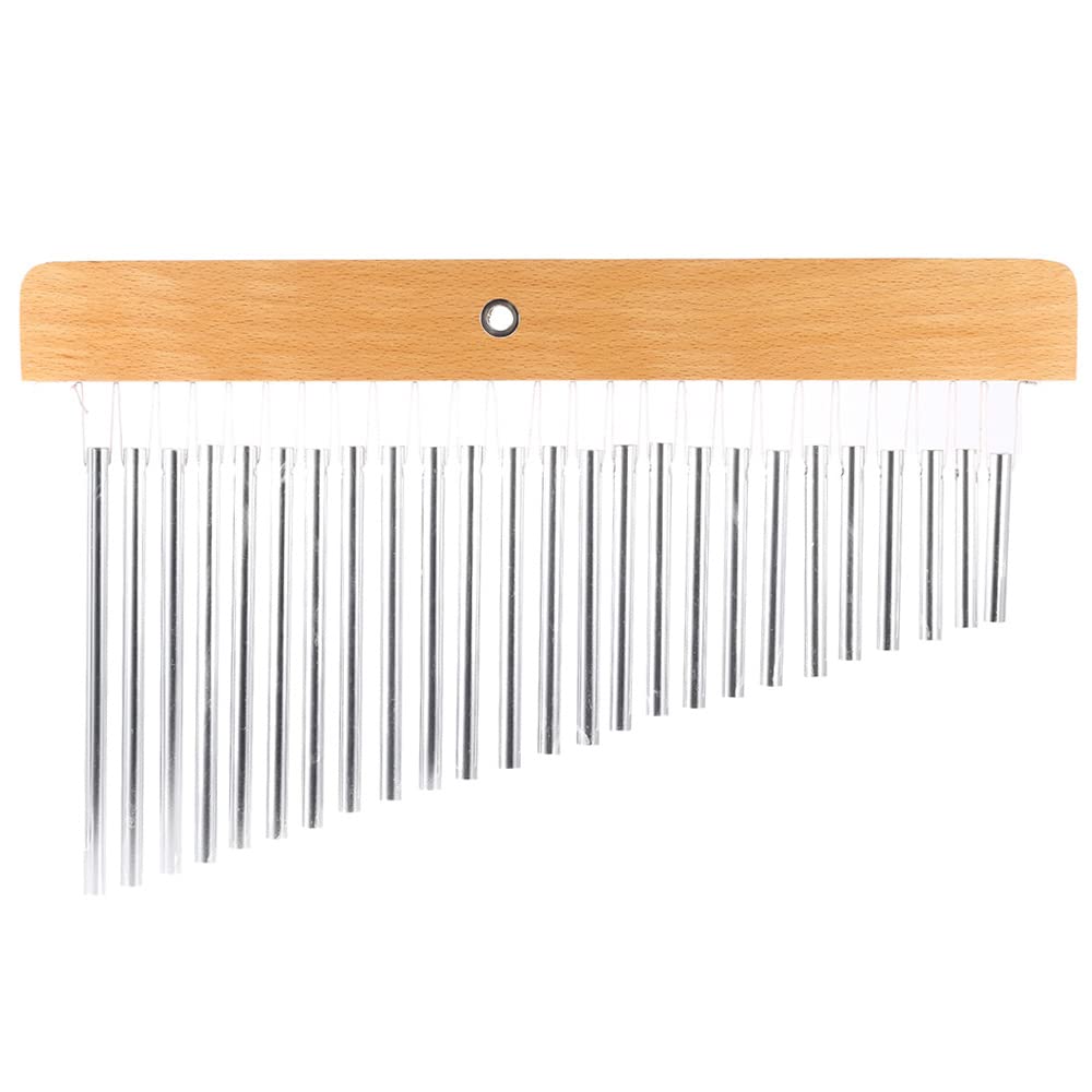 Chimes - Scacciapensieri per bar, 25 bar, con percussioni monopetto (argento)