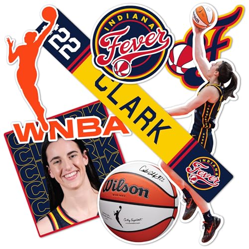 Desert Cactus Caitlin Clark Indiana Fever WNBA Women's National Basketball Association Officially Licensed Sticker Vinyl Decal Laptop Water Bottle Car Scrapbook (P2)