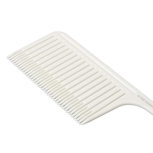 Miniatura 7 de Peine con reflejos para el cabello, peine profesional para estilista con cola de rata de acero inoxidable, diseño ergonómico, uso, material premium,