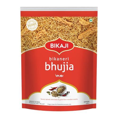 Bikaji Bhujia Sev No.1 – Authentic Namkeen Sev 14.11 oz (400g) Pack for Bar Snacks| Traditional Indian Taste Handmade & Fryer Made Sev |Crunchy, Spicy, Flavorful Bhujia Perfect Tea-Time & Ready to Eat