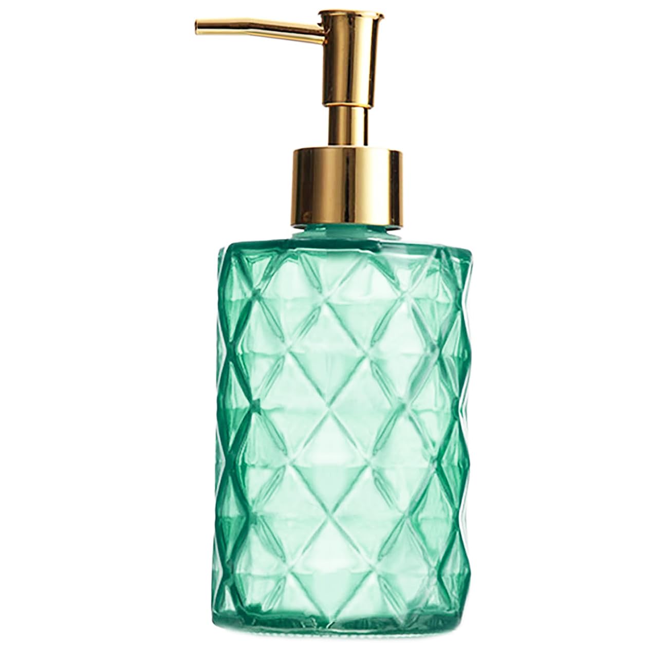Soap Dispenser with Gold Pump, 12 Ounce Kitchen Soap Dispenser for