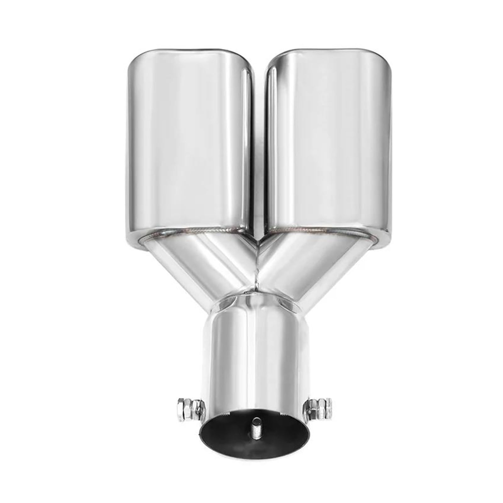 Tubo escape deportivo Silenciador de tubo de escape cuadrado de acero inoxidable de doble cabezal para Toyota para Alphard Serie 40 2024, 1 pieza silenciador