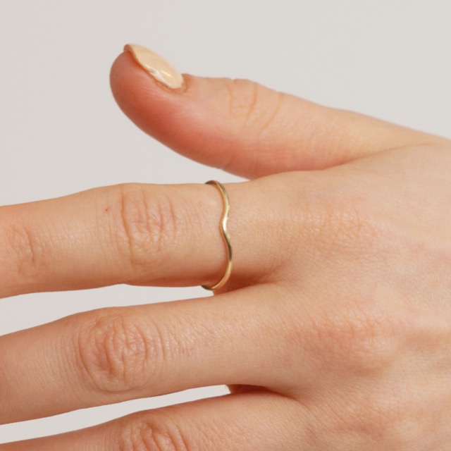 14k Real Gold Chevron Ring for Women on Amazon Live