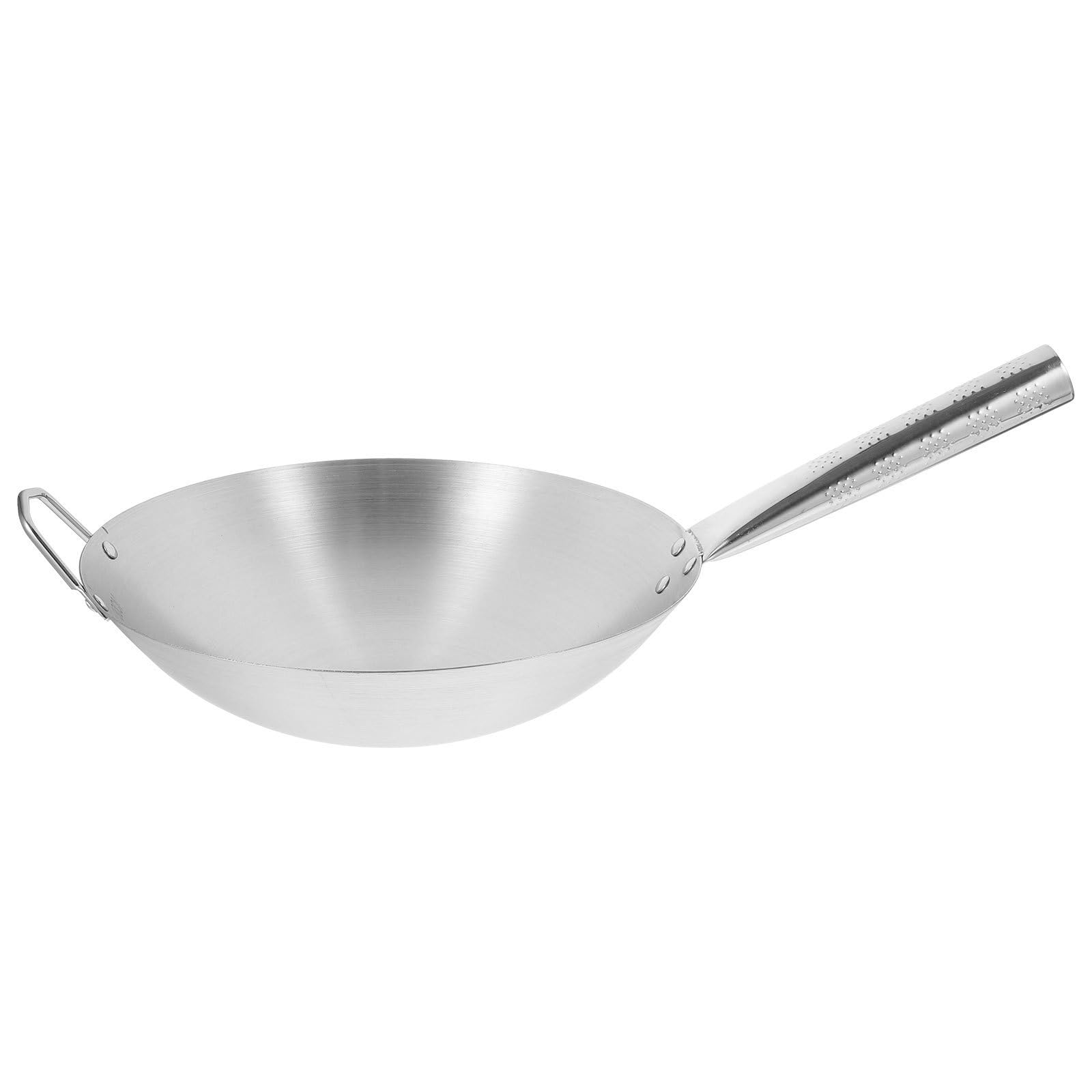 Wok poêle à frire en acier inoxydable robuste pour des cuissons saines à la maison