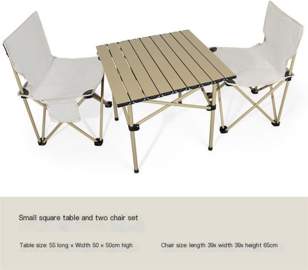 Outdoor-Klapptische und Stühle Set – tragbare Picknick- und Campingausrüstung, bequem und einfach zu transportieren für Outdoor-Aktivitäten
