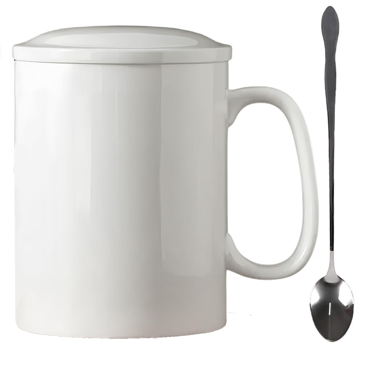 Amazon.com: GANBEITEE Extra Large Coffee Mug 33 oz, Super Big Ceramic Mug  with Lid and Handle, Oversized Coffee Mugs Big Tea Mug for Office and Home  (White) : Home & Kitchen