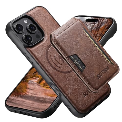 JCGOOD iPhone 15 Pro P[X MagSafeΉ CX[d wʃJ[hP[Xt  J[h[ X^h@\ Cz O\ v U[ X}zP[X ϏՌی gуP[X ACz15vp uE