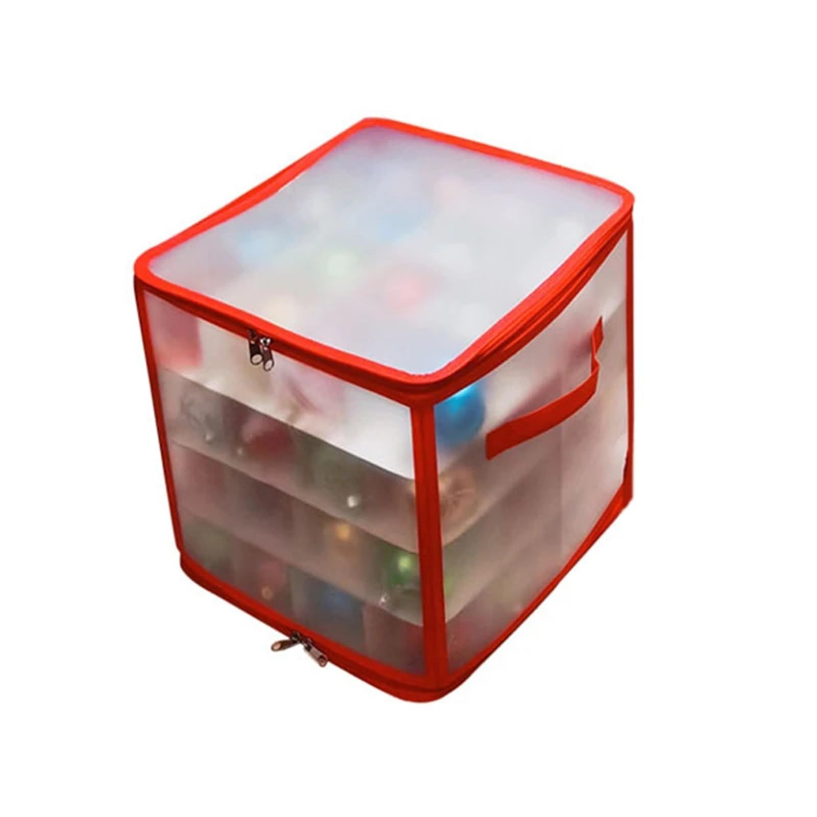 Organizer FüR Weihnachtsschmuck 64 Grid Weihnachtskugel Lagerung Sortierung Aufbewahrungsbox mit Deckel Weihnachten Weihnachtsbaum Dekoration Kugel Dekor Kugeln Aufbewahrungsbox FüR Weihnachten