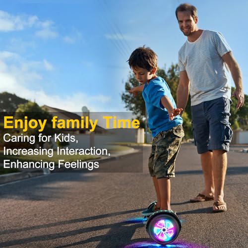 Image of LIEAGLE Self Balancing Scooter, 6.5 inch Self Balancing Scooter with Two Wheels LED Lights for Kids Adults