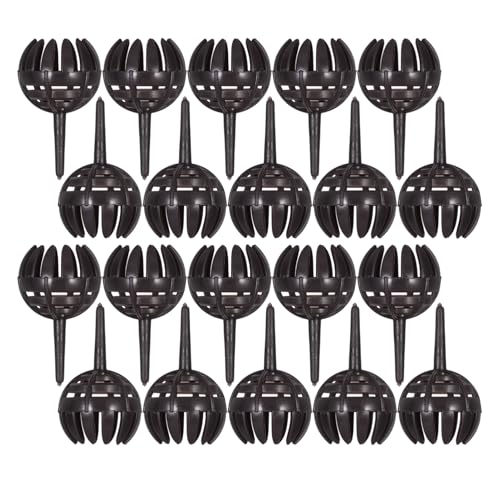 BAZEITFLOW 20 pièces Boîte à Engrais pour Plantes Bonsaï Panier Abs à Libération Design Orchidées Fertilisation Facile pour Jardin et Plantes Pot